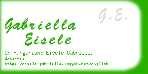 gabriella eisele business card